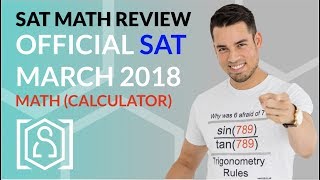 Official SAT March 2018 Calculator Math Section In Real Time [upl. by Hasina]