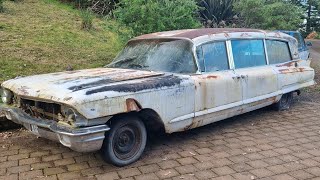 1961 cadillac superior hearse barn find Nz [upl. by Eittel679]