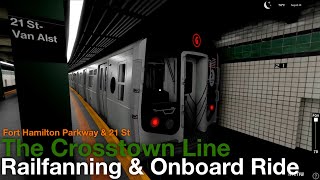 ROBLOX  The Crosstown Line G Train Railfanning [upl. by Ahsirek]