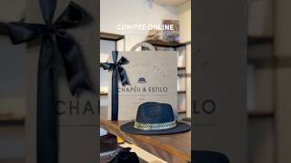 Chapéu fedora preto feminino personalizado aba reta dourado • Mais Vendidos 🔥 moda modafeminina [upl. by Adelaja956]