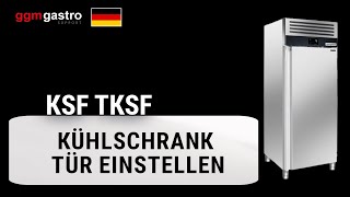 KSF TKSF Kühlschrank Tür einstellen [upl. by Eerihs793]