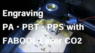 Engraving PAPBTPPS with CO2 Laser Cutter and Engraver [upl. by Island]