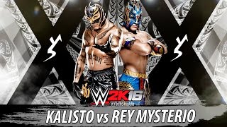 WWE 2K16  Kalisto vs Rey Mysterio  PS4 Gameplay [upl. by Edlitam]