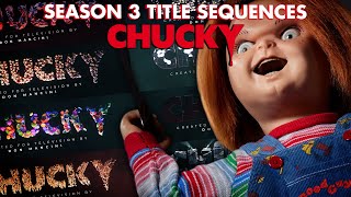 Chucky Season 3 All Opening Title Sequences Compilation  Chucky Official [upl. by Hoebart]