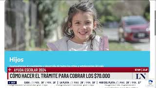 Ayuda escolar 2024 cómo hacer el trámite para cobrar los 70000 [upl. by Parrott788]