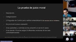 Juan Fernandez presenta Abnormal Moral Reasoning in Callosotomy Patients [upl. by Ainsley914]