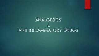 Analgesic amp Anti inflammatory drugs KAPS Exam material [upl. by Putnam583]