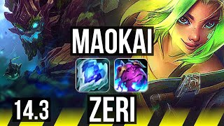 MAOKAI amp Senna vs ZERI amp Nautilus ADC  Rank 7 4313  EUW Challenger  143 [upl. by Anayek]