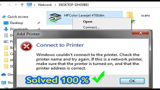 Windows Couldnt connect to the PrinterCheck the printer name and try againFix Error Windows 1011 [upl. by Ettecul]