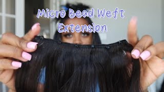 So Easy Micro Bead Weft Hair Extensions On Home ftYwigs [upl. by Dehnel]