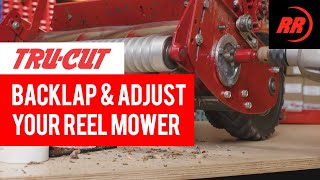 How to Backlap and Adjust a Tru Cut Reel Mower [upl. by Alliuqal]