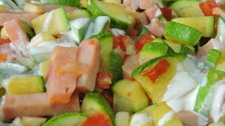 Calabacitas con jamónRecetasdeLuzMa [upl. by Anetsirk]