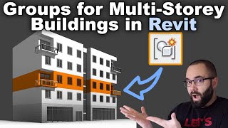 Revit Groups for MultiStory Buildings Tutorial [upl. by Piane]