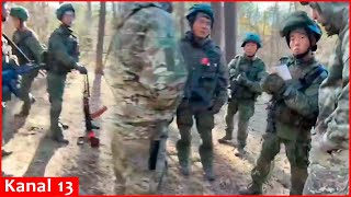 Footage of North Korean soldiers preparing to die for Putin in Kursk [upl. by Ariem]