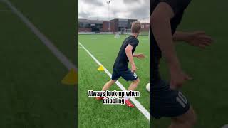 Be aware of your surroundings football footballshorts training privatetraining footballskills [upl. by Zimmerman]