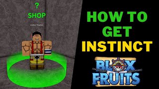 How To Talk With Instinct Teacher  How To Get Instinct V1  Roblox Blox Fruits [upl. by Aldon]