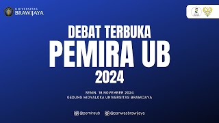 Debat Terbuka Calon Presiden dan Wakil Presiden EM UB  PEMIRA UB 2024 [upl. by Milla501]