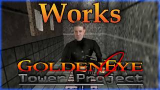 GoldenEye 007 N64 Custom Level  Works Tower Project [upl. by Einaffit578]