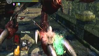 Dark Souls NG Hellkite Dragon Melee kill 6 seconds [upl. by Acinahs648]