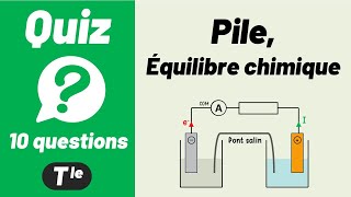 Équilibre chimique pile 🔟🔟 Quiz  Physique  Chimie [upl. by Enirhtak]