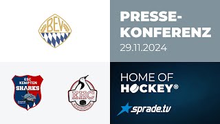 29112024  Pressekonferenz  ESC Kempten vs EHC Königsbrunn [upl. by Yekcim]