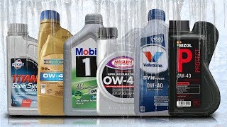 Olej 0W40 Test Zimna 30°C Mobil 1 0W40 Fuchs 0W40 Valvoline 0W40 Ravenol 0W40 [upl. by Monika]