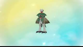 Pokemon Legends Arceus Shiny Rowlet evolving into shiny Hisuian Decidueye [upl. by Novaj]