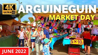 Gran Canaria ARGUINEGUIN Market Day 🇪🇸 June 21 2022  From the Market to Las Marañuelas Beach [upl. by Enialedam]