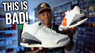 Nike DISAPPOINTED Us With The Air Jordan 3 Reimagined  The Quality Control Is TERRIBLE [upl. by Attegroeg]