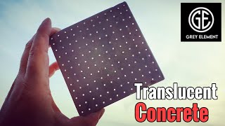 How to make Translucent Concrete  DIY Light Concrete [upl. by Khajeh902]