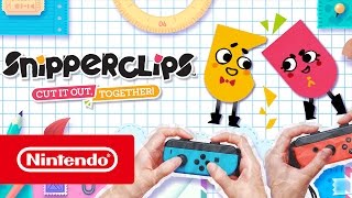 Snipperclips – Cut it out together  Trailer de lançamento Nintendo Switch [upl. by Roshan156]