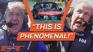 Jeremy Clarkson Tests His Jet Engine Powered Amphibious Car  The Grand Tour [upl. by Camus]