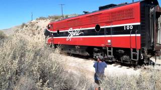 Small train in Jacumba  Carrizo Creek [upl. by Htyderem]