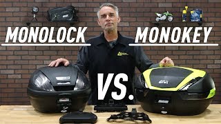 GIVI Monolock vs GIVI Monokey  Whats The Difference  TwistedThrottlecom [upl. by Adnohs]