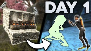 The CRAZIEST Day 1 Duo Start in our 10000 Hours of ARK  ARK PvP [upl. by Enymzaj]