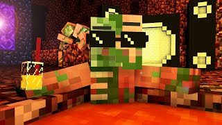 Zombie Pigman Life  Craftronix Minecraft Animation [upl. by Neelahtak]