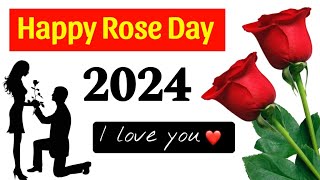 Happy rose day  Happy Rose day status  Rose day status  Rose day shayari [upl. by Isla159]