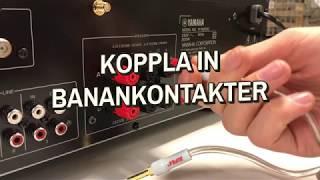 Koppla in banankontakter i din receiver [upl. by Fagen]