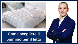 Come scegliere il piumino per il letto [upl. by Draned]