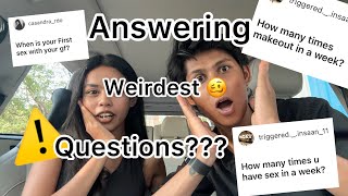 Answering weirdest questions Ft Siya amp Mustak💜 [upl. by Adham301]