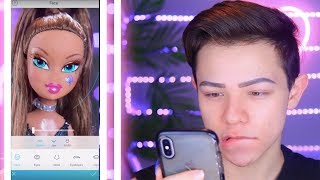 FACETUNE EDITING A BRATZ DOLL INTO ARIANA GRANDE [upl. by Wiggins]