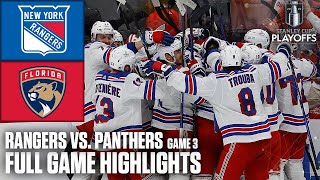 New York Rangers vs Florida Panthers Game 3  NHL Eastern Conference Final  Full Game Highlights [upl. by Alletsyrc]