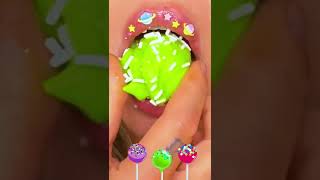 ASMR CAKE POPS SPRINKLES EATING SOUNDS MUKBANG 먹방 shorts [upl. by Nerat472]