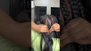 How to feed in braids  Watch the full tutorial on my channel💕 shorts [upl. by Sevy5]