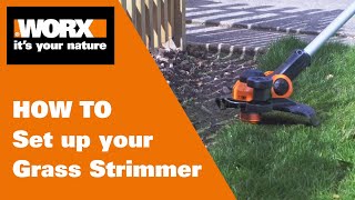 Worx Grass TrimmerStrimmer Set Up  WORX UK [upl. by Mayap]