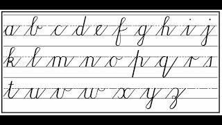 How to write Cursive step by step [upl. by Felske]