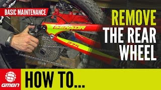 How To Remove The Rear Wheel On Your Mountain Bike  Basic MTB Maintenance [upl. by Boyer]