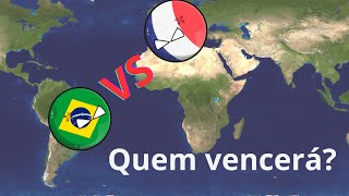 BRASIL VS FRANÇA  QUEM VENCE countryballs [upl. by Madelyn]