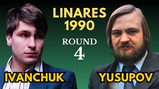 Vassily Ivanchuk vs Artur Yusupov  Linares 1990  Round 4 [upl. by Pierce35]