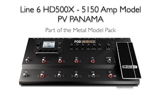 Line 6 HD500X  5150 Amp Model  PV PANAMA [upl. by Alokin]